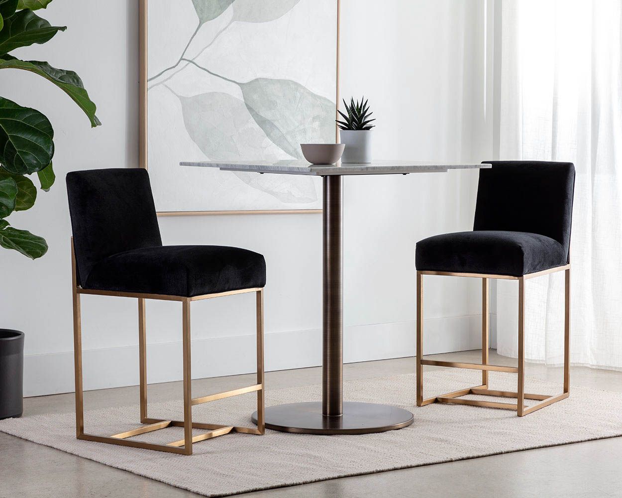 Black table stools hot sale