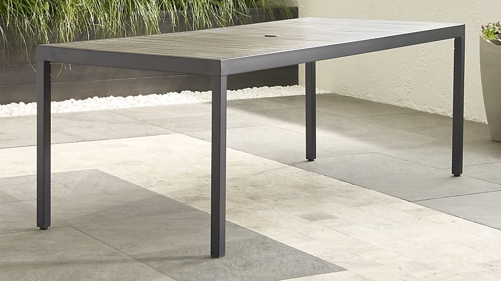 Alfresco ii grey store rectangular dining table