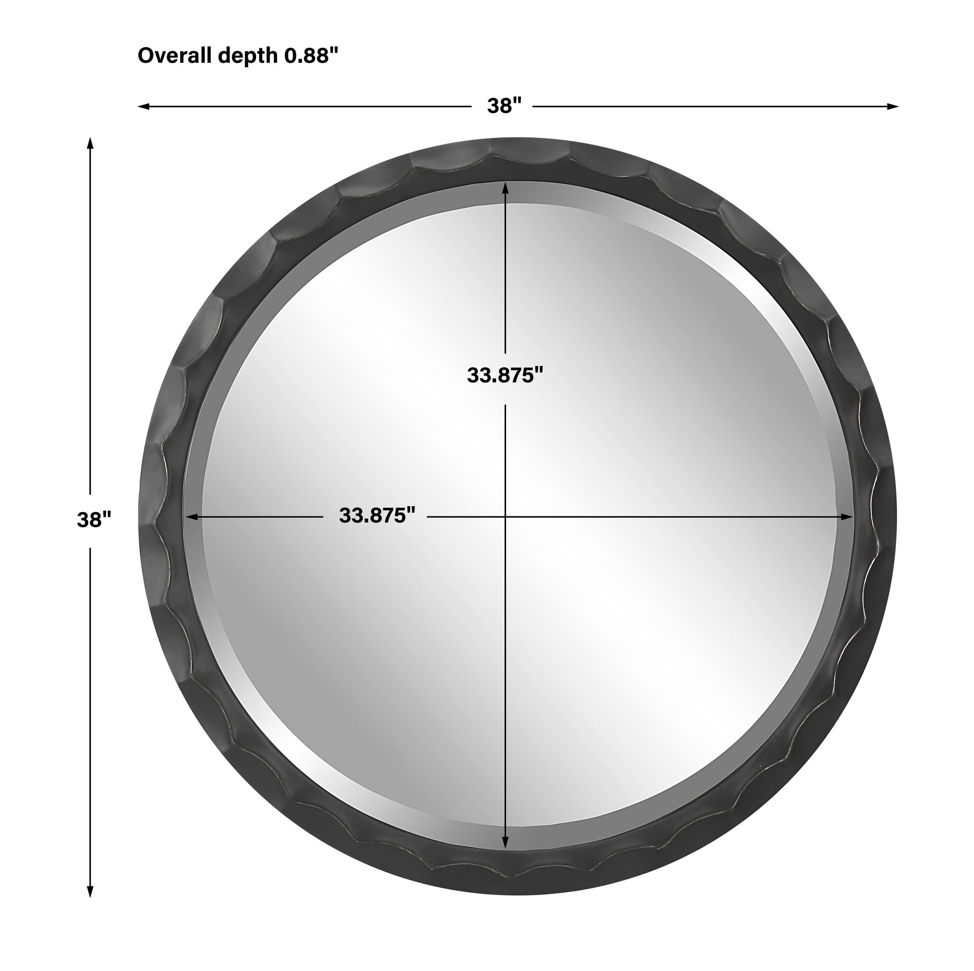 Scalloped-Edge Mirror