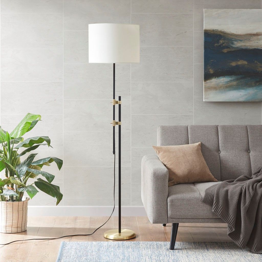 Tall metal deals floor lamp