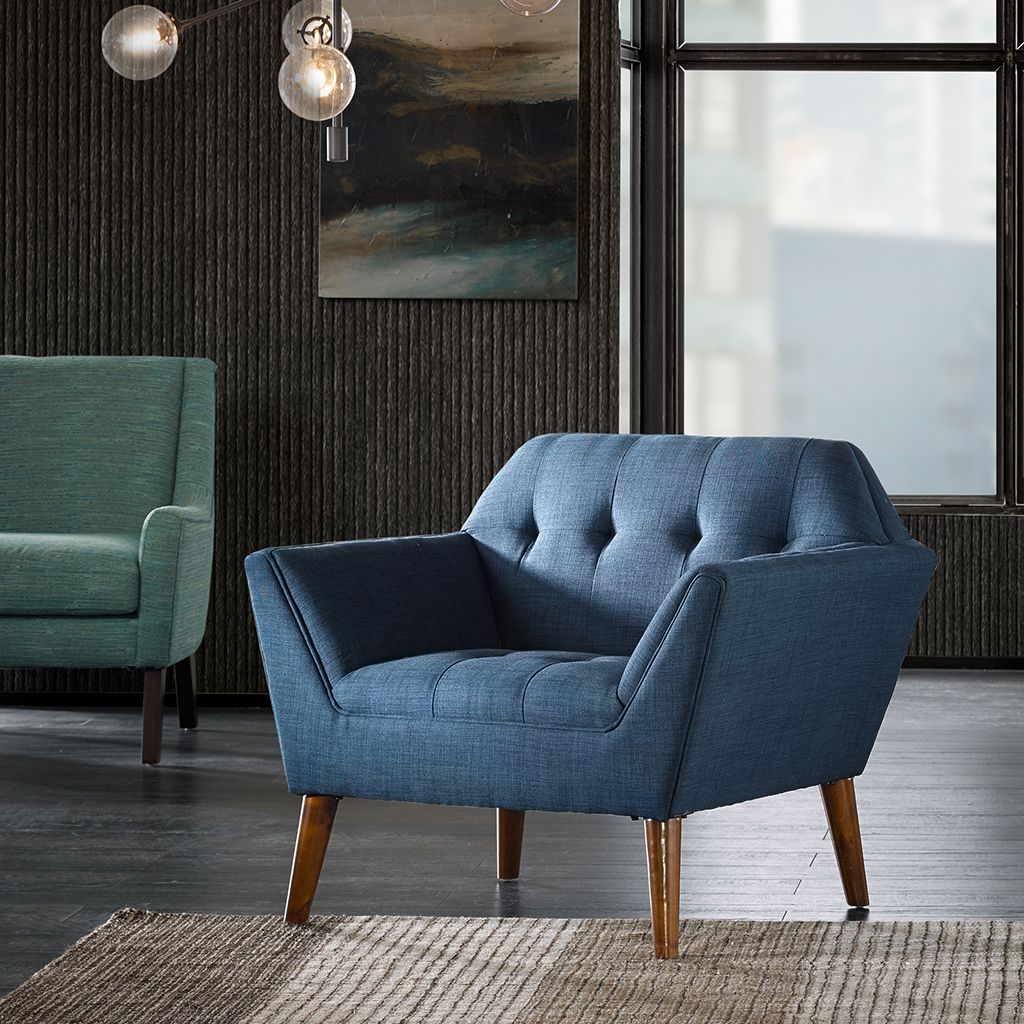 Ink+ivy Newport Blue Lounge Chair at allmine.com