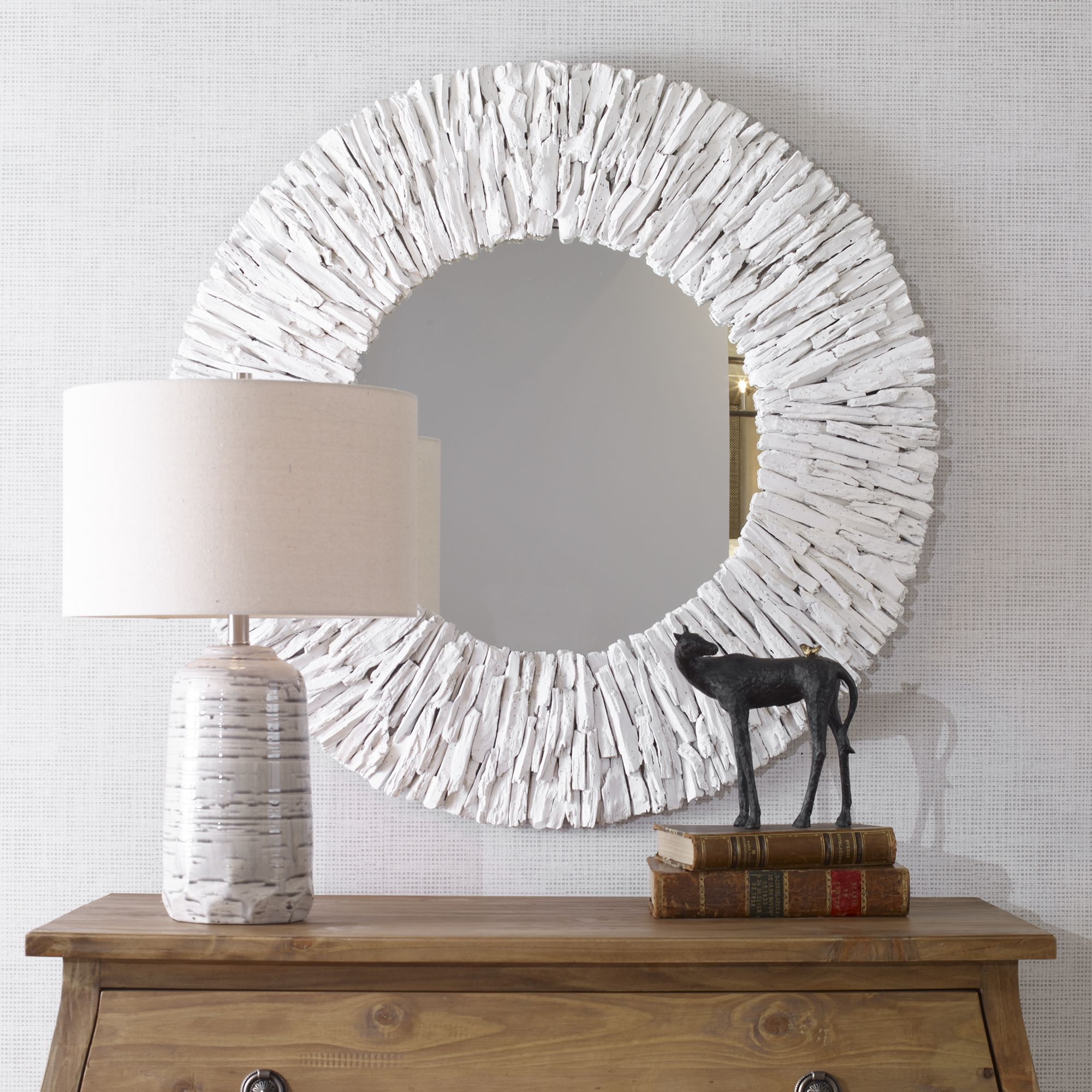 Clayton Chunky Wood Frame Mirror