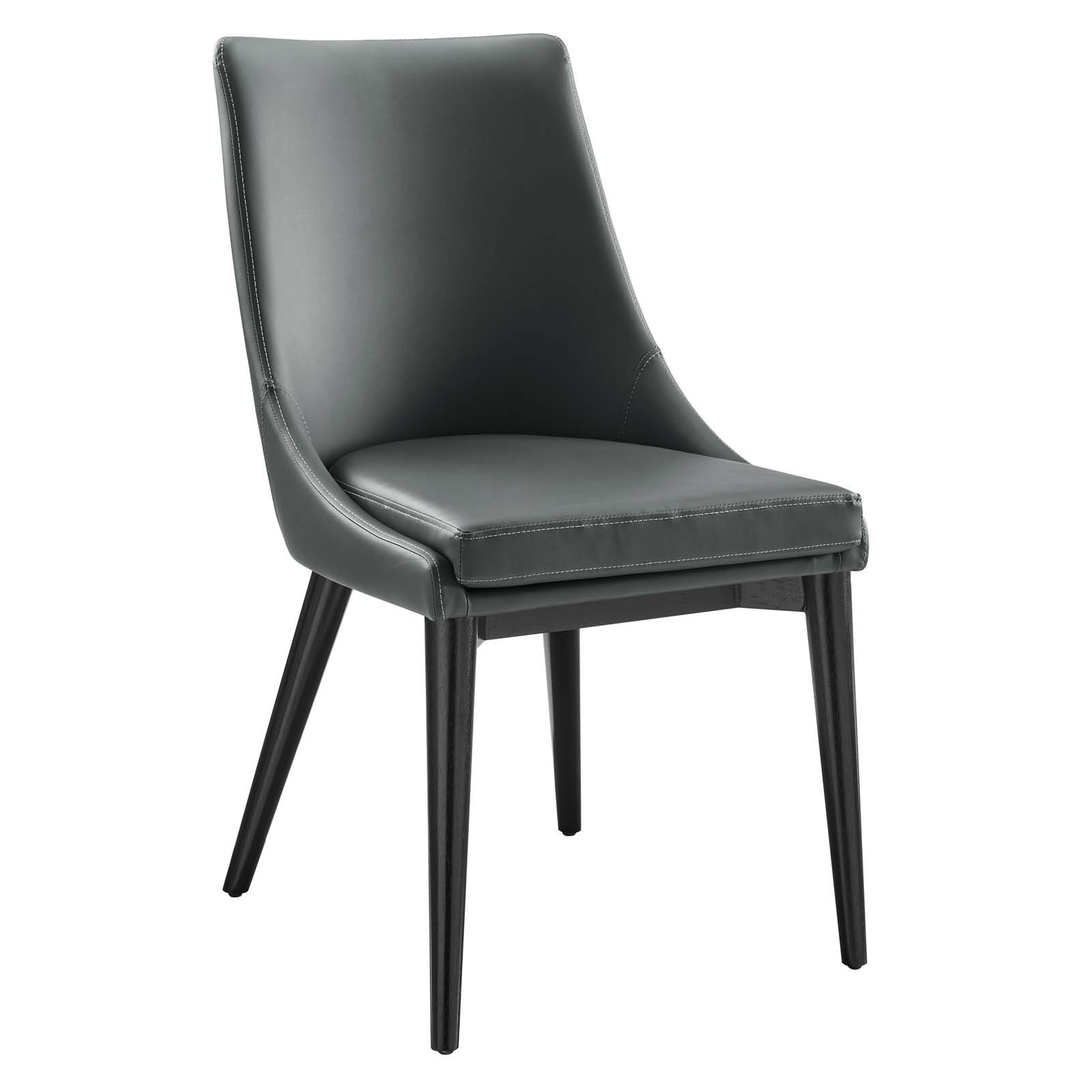 Modena chair discount black pu leather