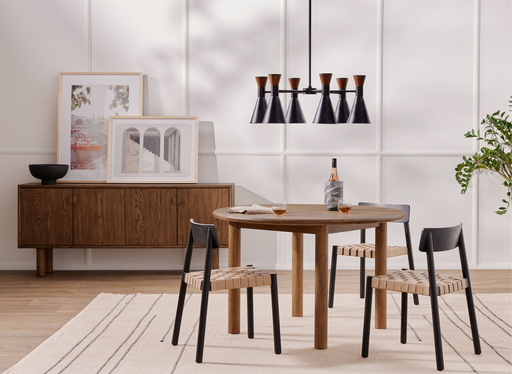 Scandinavian black dining discount chairs