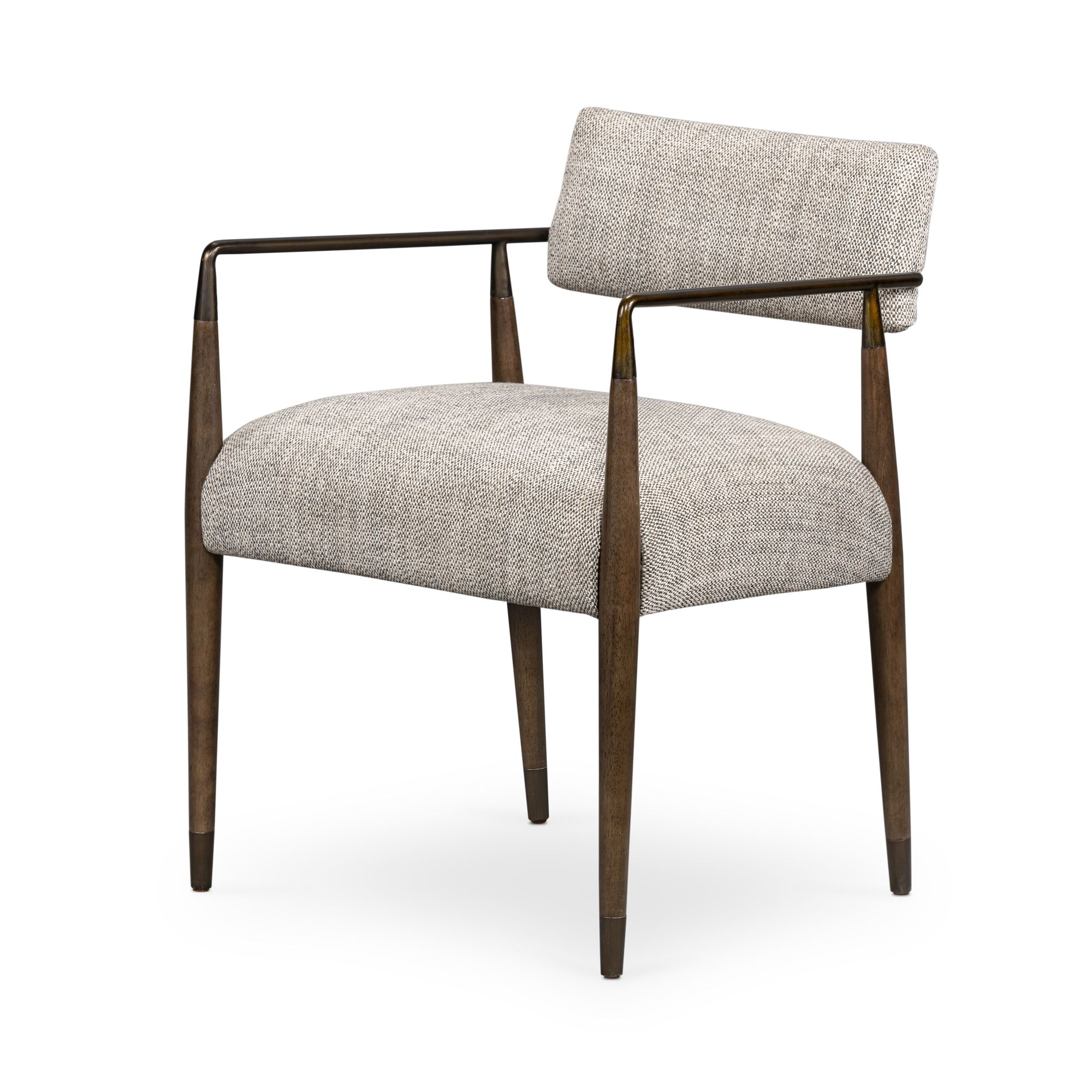 Lulu Dining Chair-Espresso Leather Blend at