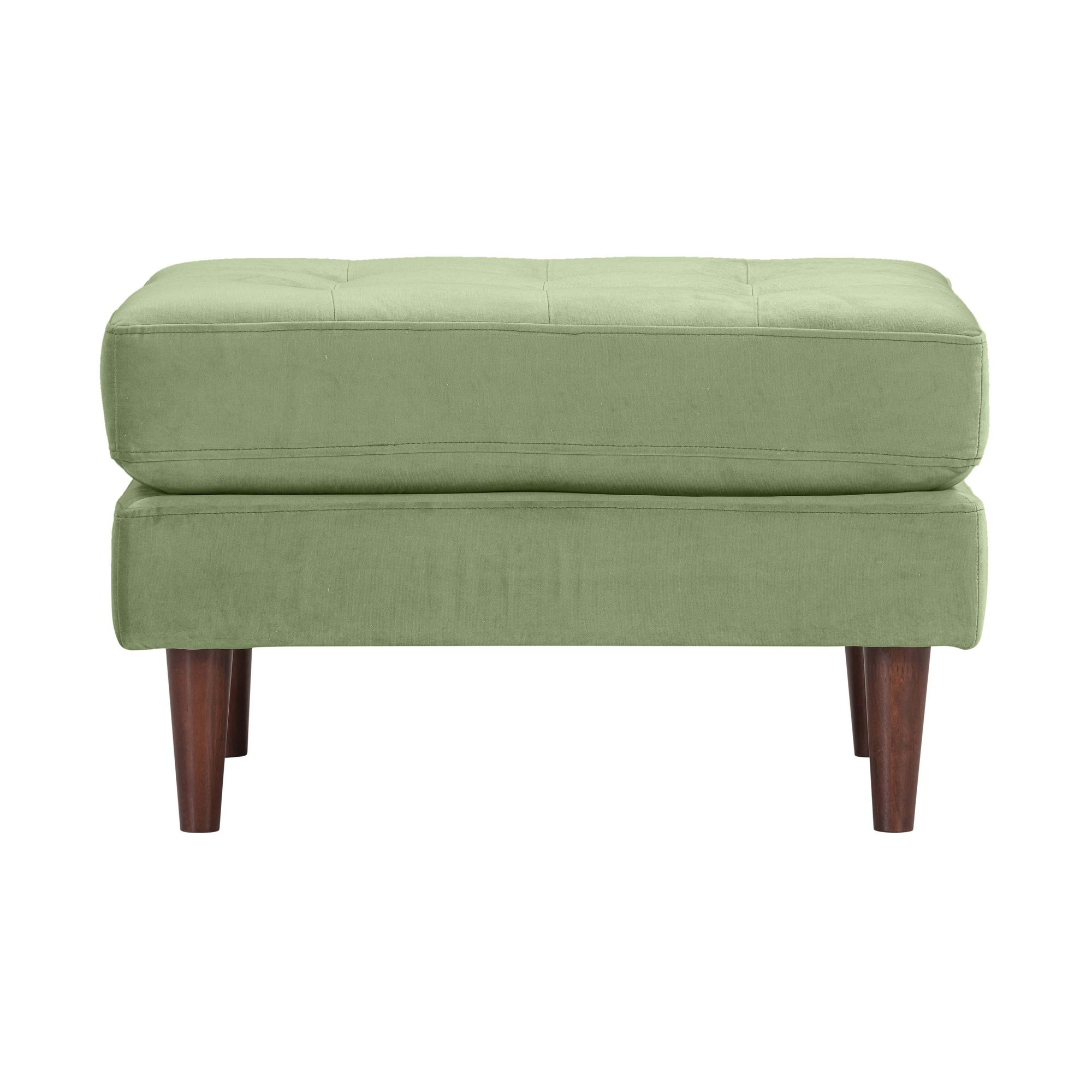 Cave Sage Green Velvet Ottoman at allmine.com