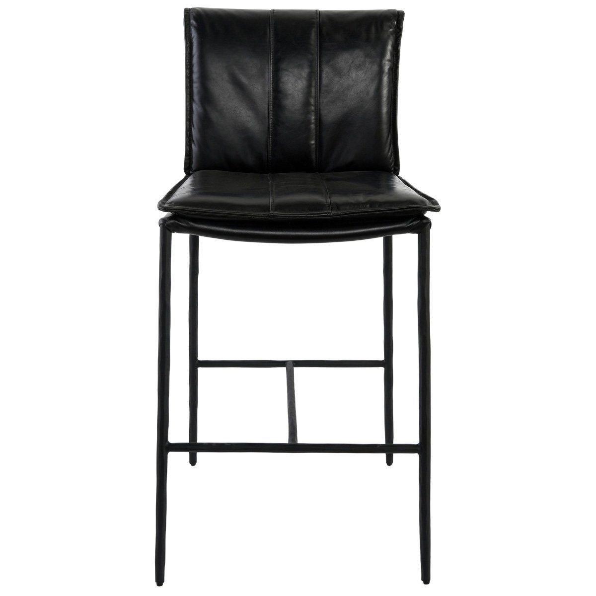 Trento bar stool black pu online leather