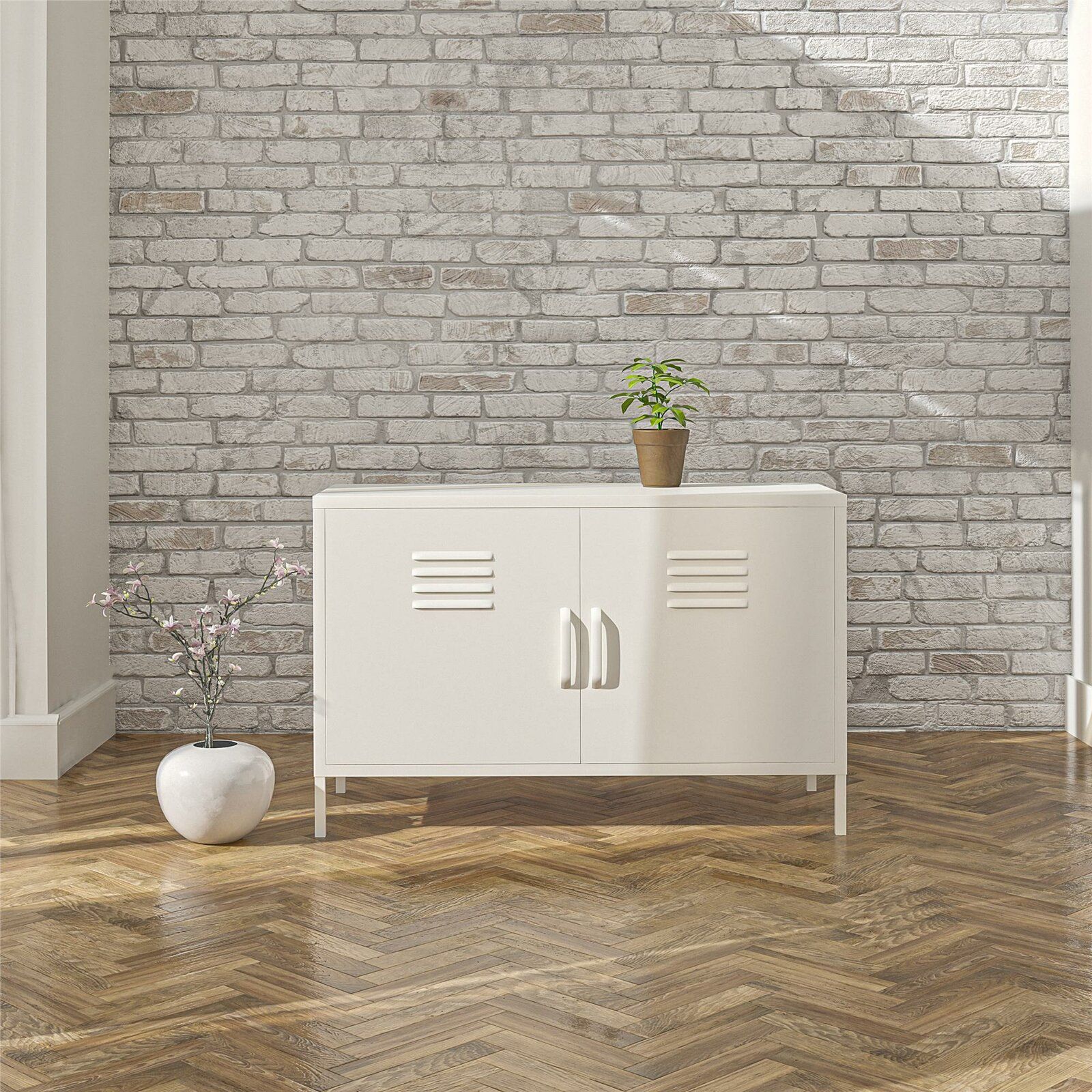 Basin Framed Storage Cabinet with Drawer – RealRooms