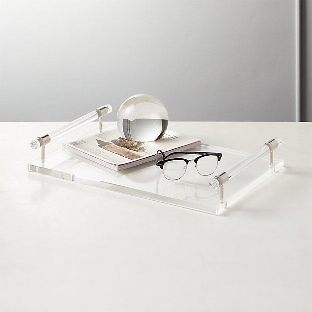 Vanity Mirror Acrylic Tray in Clear