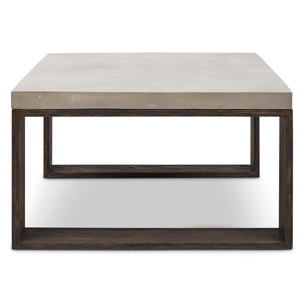 Peyla Coffee Table with Solid Wood & Copper — Stockton Heritage