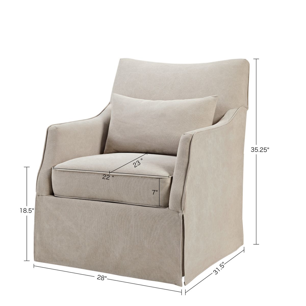 Martha stewart london swivel chair discount