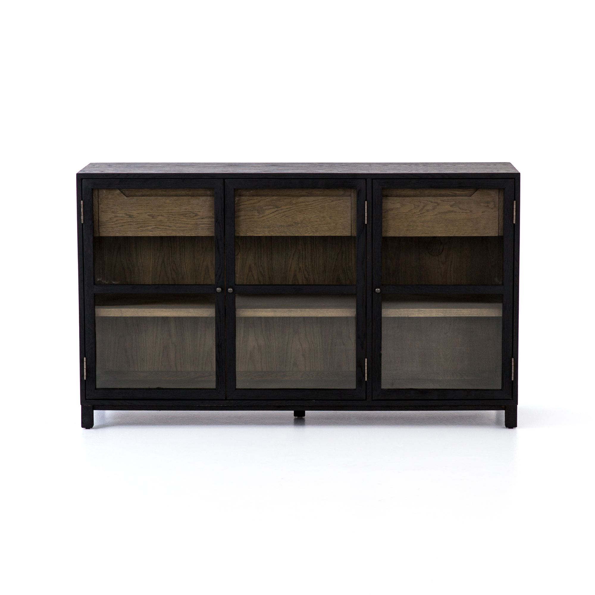 CREDENZA MADIA MODERN 3 DOOR MOBILE KNOTTED OAK DESIGN